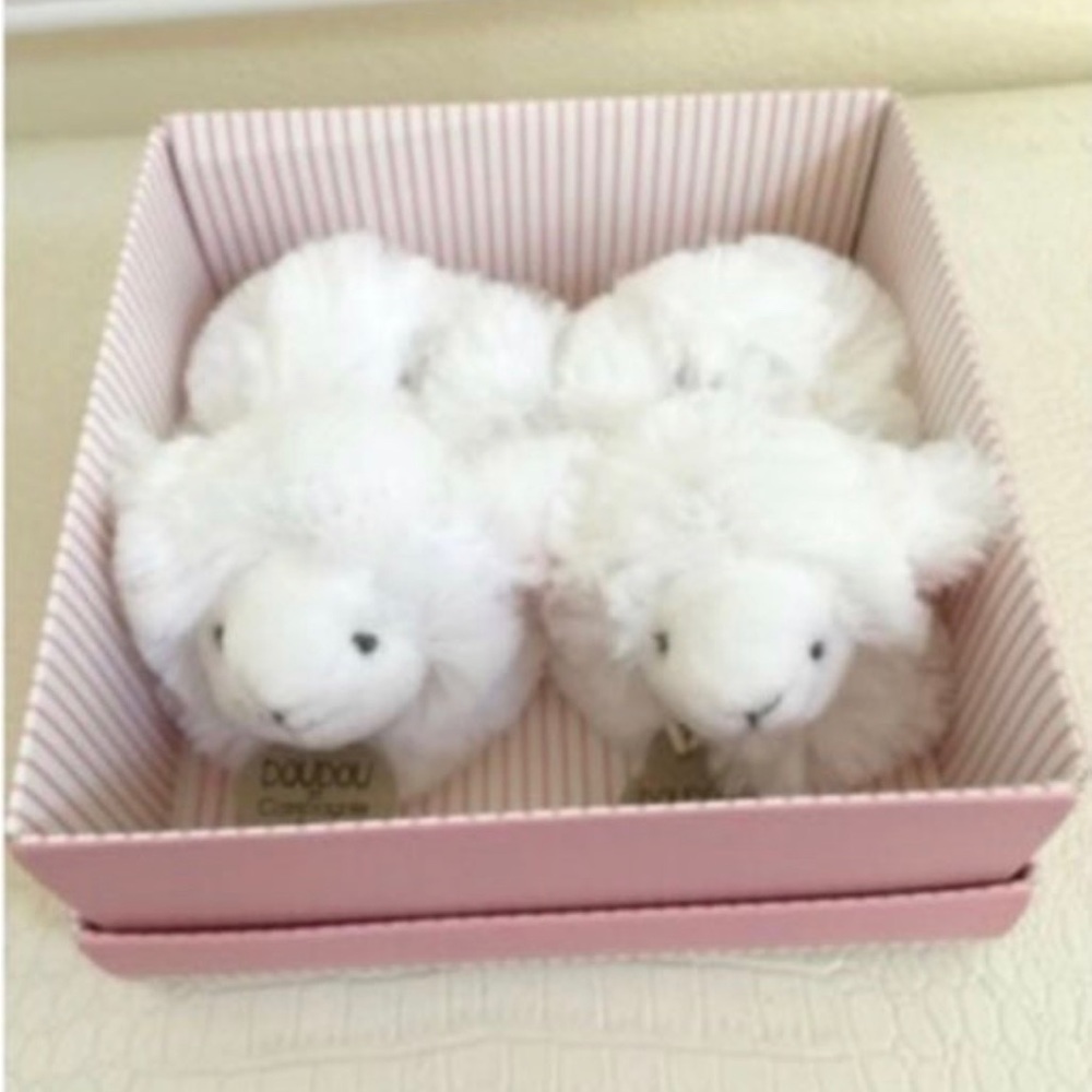🆕🎀Doudou Et Compagnie Paris Lamb Baby Bootie🎀🆕